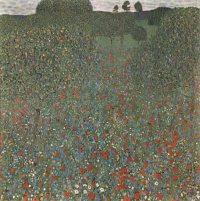 Poppy Field by Gustav Klimt